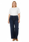 Jeans 5 pockets wide leg - Indigo foncé
