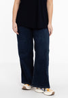 Jeans 5 pockets wide leg - Donker indigo
