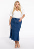 Skirt slim flared Denim - indigo