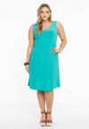 Dress sleeveless wide DOLCE - turquoise