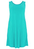 Dress sleeveless wide DOLCE - turquoise - #4