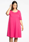 Dress A-line COTTON - pink