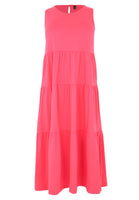 Dress puckering COTTON - pink - #4