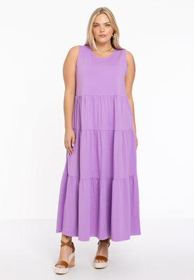 Dress puckering COTTON - light purple - #2