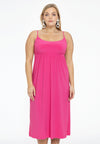Dress spaghetti elastic waist dolce - rose