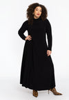 Dress full length turtleneck DOLCE - black