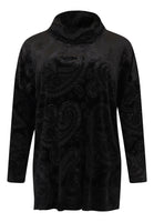 Pullover turtle neck PLUSH - black  - #3