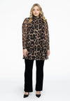 Tunic wide bottom LEOPARD - brown