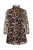 Tunic wide bottom LEOPARD - brown - #3