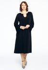 Dress A-line with chain DOLCE - black - #1