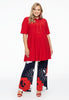 Tunic polo wide bottom studs DOLCE - red  - #5