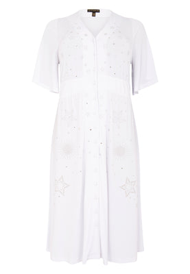 Dress circle sleeve DOLCE - white  - #4