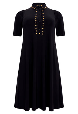 Dress with studs DOLCE - black  - #4