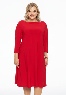 Dress boat neck DOLCE - red  - #1