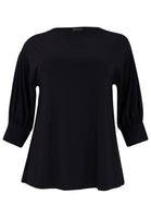 Tunic Square Puff Sleeve DOLCE - black  - #4