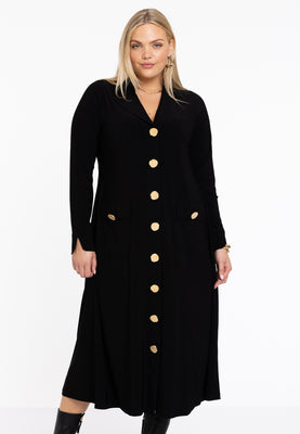 Dress Buttons Lapel DOLCE - black  - #1