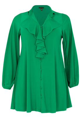 Blouse ruffle DOLCE - green  - #4