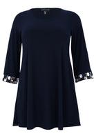 Tunic wide bottom stones DOLCE - blue - #3