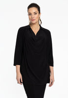 Tunic flare waterfall DOLCE - black  - #1