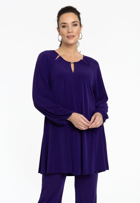 Tunic wide bottom cut-out DOLCE - purple  - #1