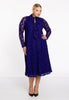 Dress A-line volants LACE - purple  - #2