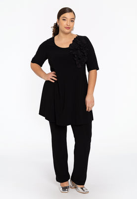 Tunic wide bottom CORSAGE - black  - #2