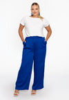 Trousers pleat SATINI - indigo