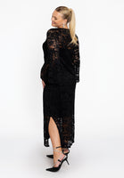 Dress flare LACE - black  - #5