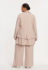 Jacket peplum ECO VERO - light brown - #3