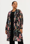 Cardigan ORIENTAL FLOWER - black