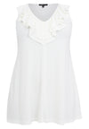 Singlet flare ruffles R DOLCE - ecru - #4