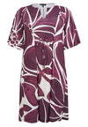 Dress strings FLORAL MERLOT - dark red - #4