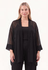 Duster chiffon - Zwart