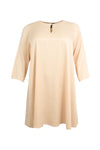 Tunic wide bottom SATIN - pink - #3
