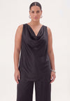 Singlet waterfall SATIN - black - #2