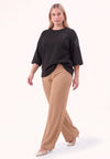Trousers straight ECO VERO - light brown
