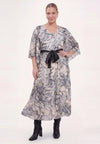 Robe maxi viperine - écru