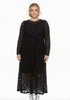 Maxi dress DENTEL - black 