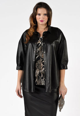 Blouse wide NAPPA - black  - #1