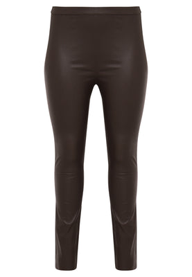 Legging full stretch leather - brown - #2