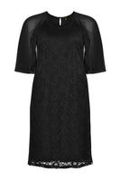 Dress lace voile sleeve - black  - #4