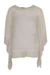 Tunic square net beaded border - white - #4