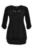 Shirt turn-up sleeves DOLCE - black - #3