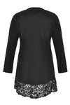 Jacket leather roses stroke - black - #3