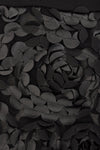 Jacket leather roses stroke - black - #5