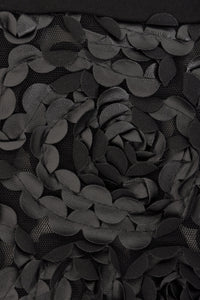 Jacket leather roses stroke - black - #5