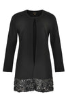 Jacket leather roses stroke - black - #4