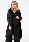 Blouse-jacket voile UNI - black 