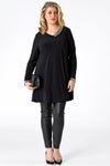 Shirt wide bot strass DOLCE - black - #1