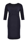 Dress pleated waist - blue - #4